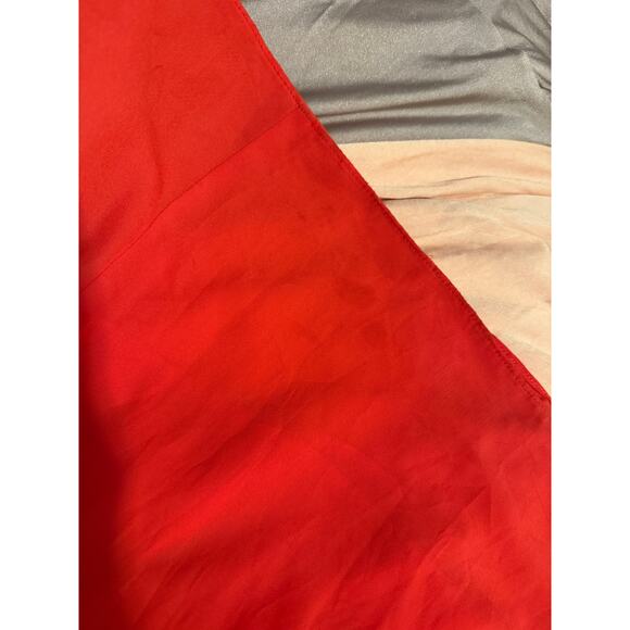 BCBGMAXAZRIA Jamille One-Shoulder Chiffon Evening Gown Red Berry 0 Formal Event - Picture 10 of 10